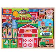 T.S. Shure ArchiQuest Wooden Farm Blocks Playset & Storybook