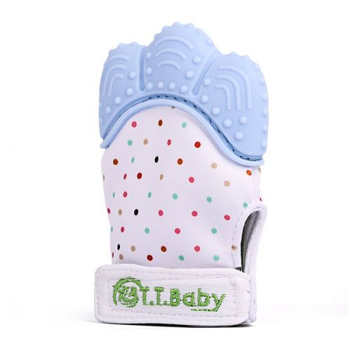  T.T.B Baby Teething Mitten for Babies Self-Soothing Pain Relief and Teething Glove BPA Free Safe Food Grade...