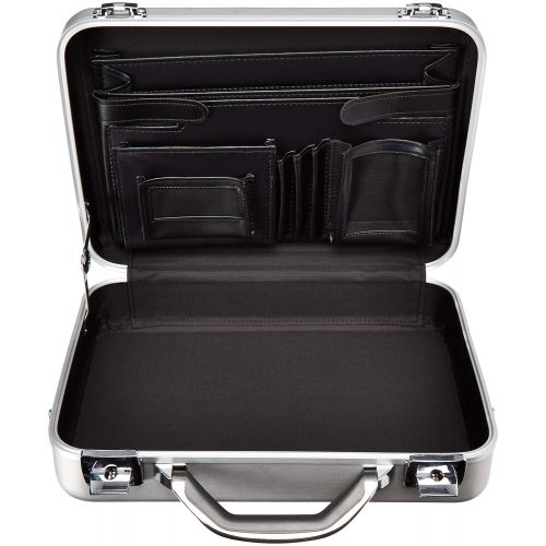  T.Z. Case International T.z Compact Molded Aluminum Attache Case with Shoulder Strap, Silver