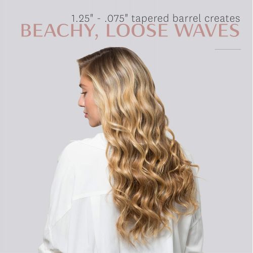  T3 - Tousled Waves Tapered Styling Iron Barrel for T3 Convertible Collection | 0.75” - 1.25” Tapered Styling Wand Barrel for Relaxed, Tousled Hair | Fits T3 Convertible Base | Adju