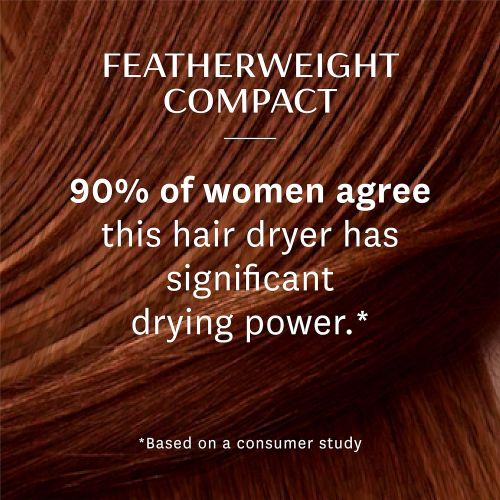  T3 - Featherweight Compact Folding Hair Dryer | Lightweight & Portable Dual Voltage Travel Hair Dryer | T3 SoftAire Technology for Fast, Healthy, and Frizz-Free Blow Drying | Inclu