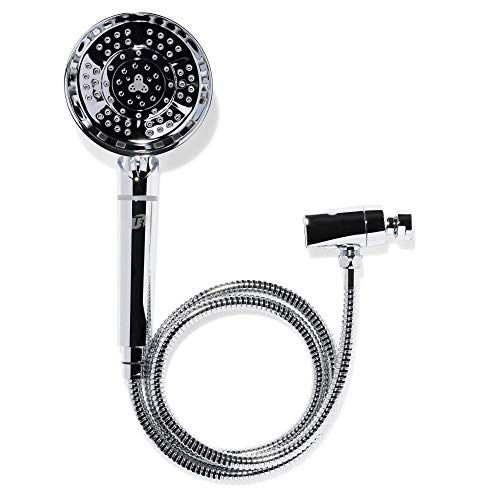  T3 Source Hand-Held Showerhead | Adjustable Hand Held Chrome Shower Head with Chlorine Filter | Mineral Filter Reduces Free Chlorine and Hydrogen Sulfide | Tourmaline pH Balancer