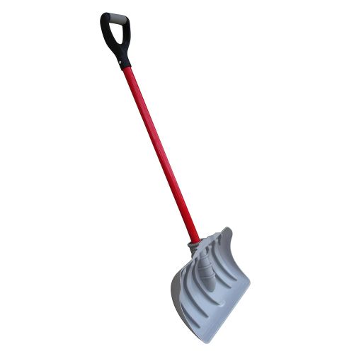  TABOR TOOLS J219 18 Blade Snow Pusher with Fiberglass Handle, Snow Shovel With Comfortable D-Grip 35 Handle (Snow Pusher)