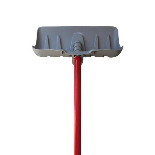  TABOR TOOLS J219 18 Blade Snow Pusher with Fiberglass Handle, Snow Shovel With Comfortable D-Grip 35 Handle (Snow Pusher)