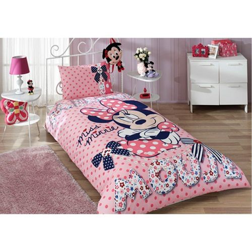  TAC Disney Minnie Mouse Dream Girls Duvet/Quilt Cover Set Single / Twin Size Kids Bedding
