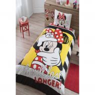 TAC Single Twin Kids Original Disney Minnie Selfie 100% Cotton Duvet Cover Bed Set Bedding Set 4Pcs