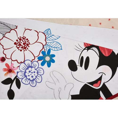  TAC Disney Minnie Mouse Watercolour%100 Cotton Bedding Set Licenced Product Quilt Cover Set Duvet Cover Pillow Case Fitted Sheet Queen Size