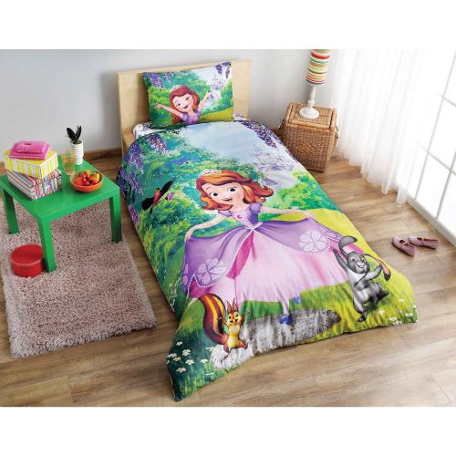  TAC Disney Sofia The First Girls Duvet/Quilt Cover Set Single / Twin Size Kids Bedding