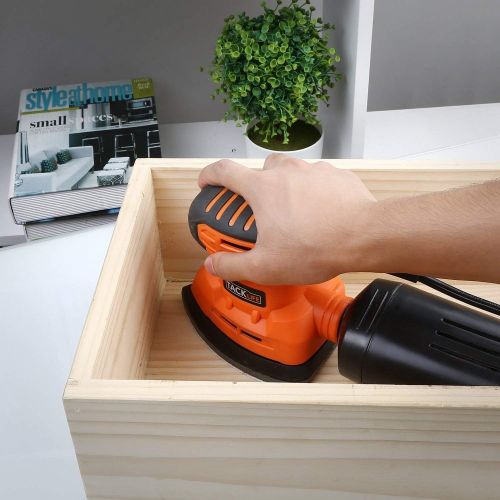  [아마존 핫딜]  [아마존핫딜]TACKLIFE Classic Mouse Detail Sander with 12Pcs Sandpapers, 12,000 OPM Sander, Efficient Dust Collection System For Tight Spaces Sanding in Home Decoration, DIY - PMS01A