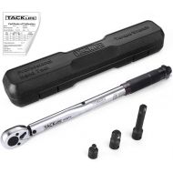 [아마존 핫딜] [아마존핫딜]TACKLIFE 3/8 Drive Click Torque Wrench Set,With 1/2 & 1/4 Adapters And An Extension Bar (10-80 ft.- lb./13.6-108.5 Nm) - HTW1A