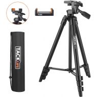 [아마존핫딜][아마존 핫딜] TACKLIFE Lightweight Tripod 55-Inch, Aluminum Travel/Camera/Phone Tripod with Carry Bag, Maximum Load Capacity 6.6 LB, 1/4 Mounting Screw for Phone, Camera, Traveling, Laser Measure, Laser