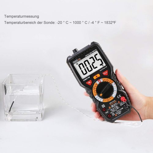  [아마존 핫딜]  [아마존핫딜]TACKLIFE Digital Multimeter, Tacklife DM01M Advanced Multimeter mit 6000 Counts, True RMS, Temperaturmessung, Aussenleiter-Identifizierung, Durchgangspruefung, Hintergrundbeleuchtung