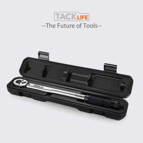  TACKLIFE 3/8 Drive Click Torque Wrench Set,With 1/2 & 1/4 Adapters And An Extension Bar (10-80 ft.- lb./13.6-108.5 Nm) - HTW1A