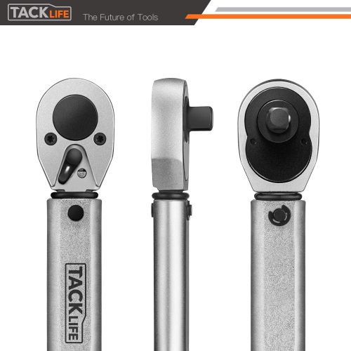  TACKLIFE 3/8 Drive Click Torque Wrench Set,With 1/2 & 1/4 Adapters And An Extension Bar (10-80 ft.- lb./13.6-108.5 Nm) - HTW1A