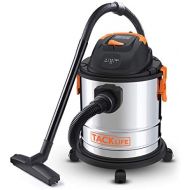 Stainless Steel Shop Vac, TACKLIFE 5.5 Peak HP, 5 Gallon, 1000W Wet Dry Vacuum, Cover 320 Square Feet Clean Range, 4-Layer Filtration System, Dry/Wet/Blow 3 in 1 for Cleaning Needs