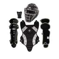TAG Youth Catchers Set, Battle Gear Series - Helmet, Throat Protector, Body Protector, Leg Guards (Ages 9-12)