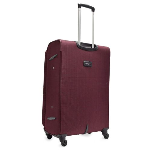  TAHARI NEW YORK Bryant Park Collection 3 Piece Lightweight Expandable Molded Face Soft Sided Fashion Luggage Set Great for Travel and Trips (Wine)