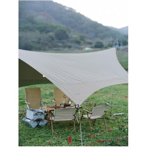  TAHUAON Car Awning Camping Car Tail Tent Waterproof Shed Cloth for Outdoor Activities Camping Fishing (Grey 300*150cm)
