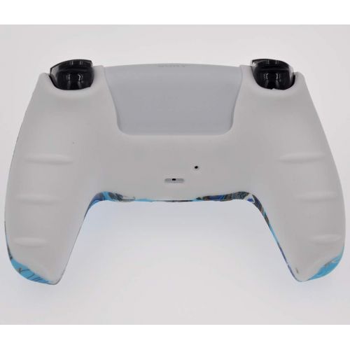  [아마존베스트]TAIFOND PS5 Controller Skins,Water Transfer Printing Bump Anti-Slip Silicone Case Cover for Playstation 5 Controller, PS5 DualSense Wireless Controller Accessories with 8 Thumb Grip Caps