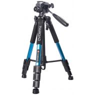 TAIROAD Tairoad T1-111 Tripod 55 Aluminum Lightweight Sturdy Camera Tripod Portable for Travel with 3-Way Swivel Pan Head for DSLR EOS Canon Nikon Sony Samsung Max Capacity 11lbs (Gold)