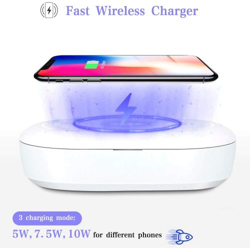  TAISHAN UV Phone Sanitizer Box,UVC Light Disinfector,Kills Up to 99.9% of Bacteria & Viruses, Fast Charging for Smart Phone, Multi-Function Sterilizer Box for Cell Phone, Watches,