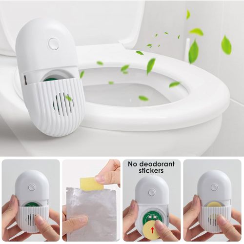  TAISHAN Toilet UV Sanitizer Light，Rechargeable Handheld UVC Disinfection Lamp，Ultraviolet Sterilizer Wand with Adhesive Attachment，Portable UV-C Cleaner for Home, Bath Room, Toilet