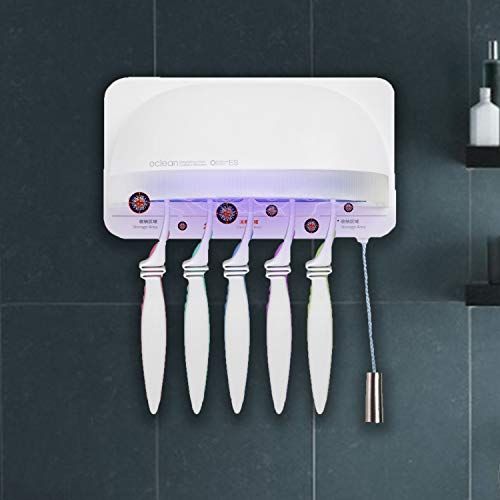  TAISHAN UV Toothbrush Sanitizer Holder，Sterilizer for All Toothbrushes,Toothbrush Holder for Bathroom Wall Mounted Wireless Charging，The Best Choice for Gifts for Family and Friend