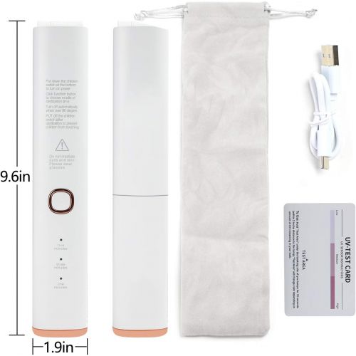  TAISHAN UV-C Light Sterilizer Wand,Portable Rechargeable Ultraviolet Disinfection Lamp Kills 99% of Germs Viruses,Foldable Handheld Professional Disinfector for Home, Travel, and W