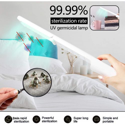  TAISHAN UV-C Light Sterilizer Wand,Portable Rechargeable Ultraviolet Disinfection Lamp Kills 99% of Germs Viruses,Foldable Handheld Professional Disinfector for Home, Travel, and W