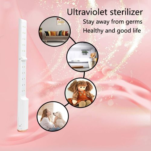  TAISHAN UV-C Light Sterilizer Wand,Portable Rechargeable Ultraviolet Disinfection Lamp Kills 99% of Germs Viruses,Foldable Handheld Professional Disinfector for Home, Travel, and W