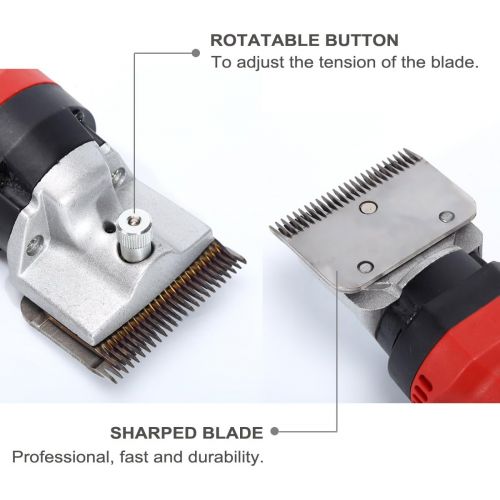  TAKEKIT Horse Clippers Professional Electric Animal Grooming Kit for Horse Equine Goat Pony Cattle and Large Thick Coat Dogs, 6 Speeds Heavy Duty Farm Livestock Haircut Trimmer, 38