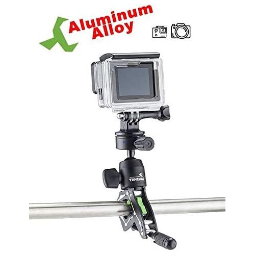  TAKEWAY Adjustable Camera Clamp Mount Bar Clamp Tabletop C Clampod for GoPro/Brinno/DSLR / MILC / SLR Camera, and More Action Camera