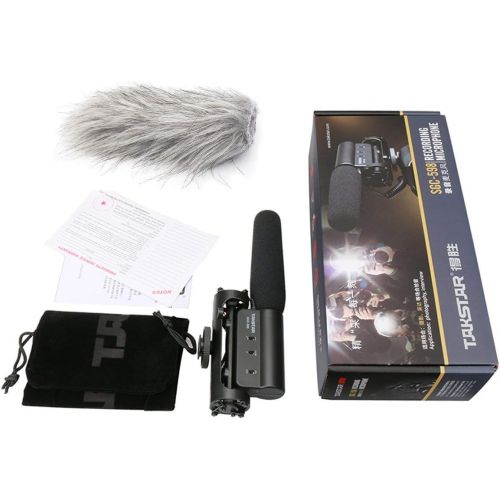  TAKSTAR SGC-598 Interview Photography Microphone Nikon/Canon Camcorder Camera/DV (SGC598 w Windsheild) (Medium)