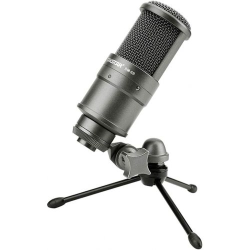  TAKSTAR Studio Microphone/Recording Microphone, Condenser Microphone with Windproof Sponge for Vocals Recording, Dubbing, Live-Streaming, Broadcasts, and YouTube Videos SM-8B