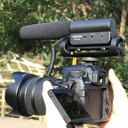  TAKSTAR SGC-598 Interview Photography Microphone Nikon/Canon Camcorder Camera/DV (SGC598 w Windsheild) (Medium)