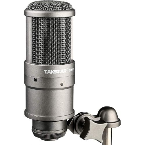  TAKSTAR Studio Microphone/Recording Microphone, Condenser Microphone with Windproof Sponge for Vocals Recording, Dubbing, Live-Streaming, Broadcasts, and YouTube Videos SM-8B