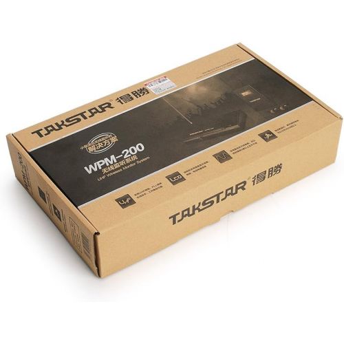  [아마존베스트]Takstar WPM-200 In Ear Stage UHF Wireless Monitor System for studio recording/on-stage monitoring (1 transmitter and 1 receiver)