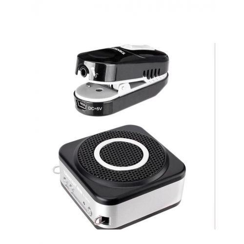  TAKSTAR E160W 2.4G 12W USB Digital Wireless Amplifier Portable Hi-Fi with Clip-on Transmitter Waist Hanging Type Megaphone 20M-Black