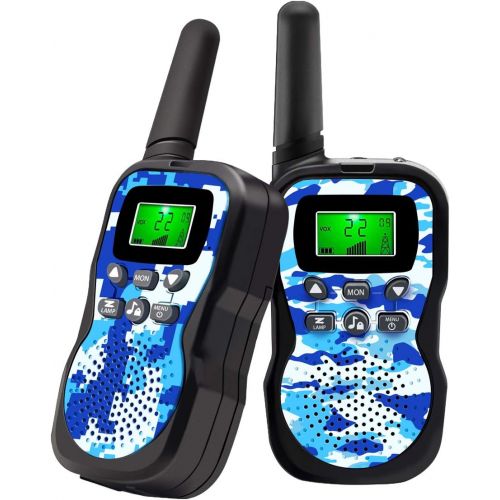  [아마존베스트]Sun-Team Walkie Talkies For Kids , Range Up to 3 Miles With Backlit LCD Display And Flashlight Walkie Talkies For Boys Girls Outdoor Toys For 3-12 Year Old Boys Girls Bset Gifts For 3-12 Ye