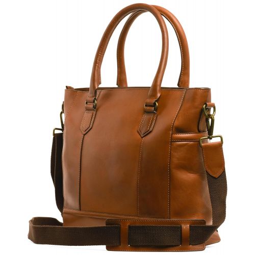  [아마존 핫딜]  [아마존핫딜]TALENT Duerer Damen Handtasche - Shopper Umhangetasche Henkeltasche Vintage Look Kalbsleder Cognac