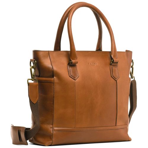  [아마존 핫딜]  [아마존핫딜]TALENT Duerer Damen Handtasche - Shopper Umhangetasche Henkeltasche Vintage Look Kalbsleder Cognac