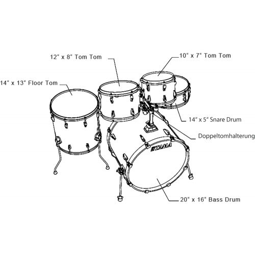  [아마존베스트]Tama Rhythm Mate Set Black - RM50YH6-BK