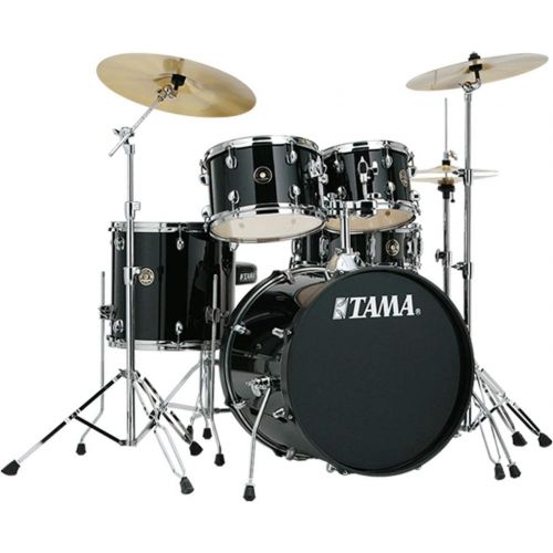  [아마존베스트]Tama RM50YH6-BK Rhythm Mate Drum Kit with Keepdrum Headphones and Sticks