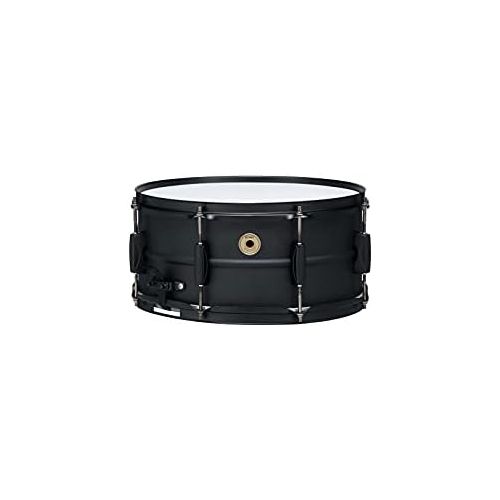  [아마존베스트]Tama Metalworks Black Steel Snare Drum 14 x 6.5 Inches Matte Black (BST1465BK)