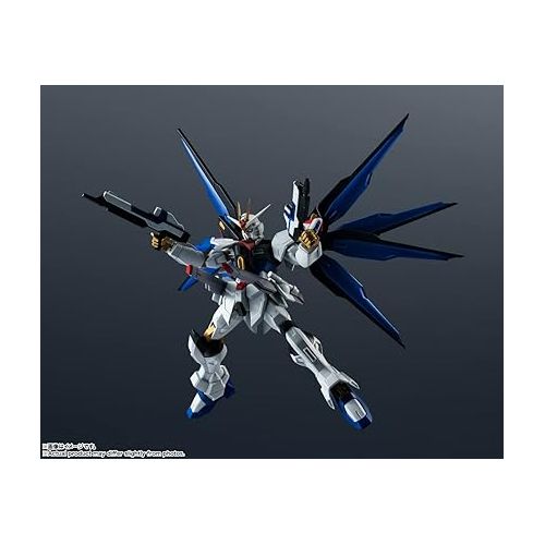  TAMASHII NATIONS - Mobile Suit Gundam Seed Destiny - ZGMF-X20A Strike Freedom Gundam, Bandai Spirits Gundam Universe Action Figure, Strike Freedom Gundam (Gundam Seed Destiny), 6 Inch