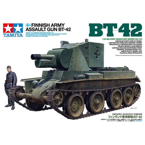 타미야 Tamiya Model 35318 135 WWII Finnish Army Assault Gun BT-52 Tank