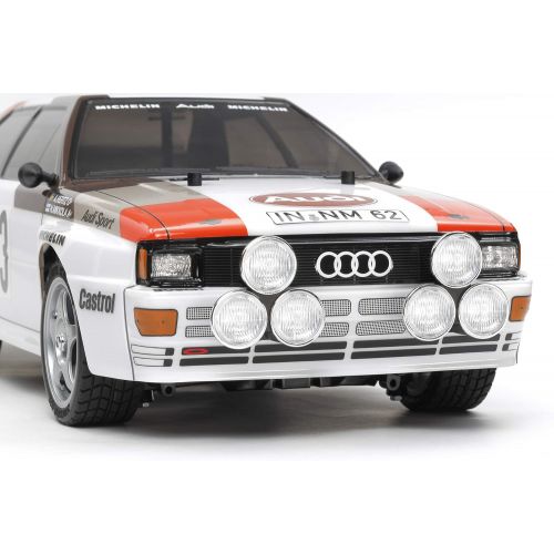 타미야 Tamiya 58667 RC Audi Quattro A2 Rally Car Kit, TT-02 Chassis