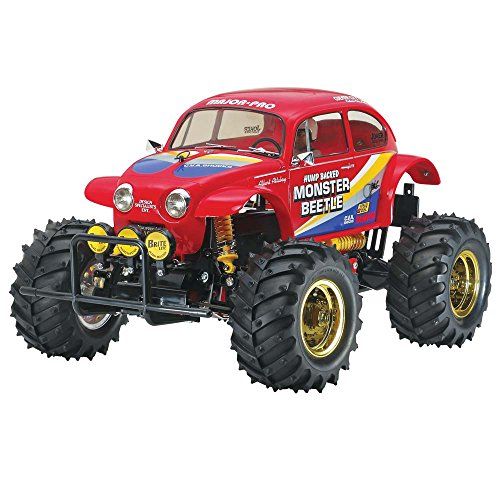 타미야 TAMIYA America, Inc 1/10 2015 Monster Beetle 2WD Monster Truck Kit, TAM58618