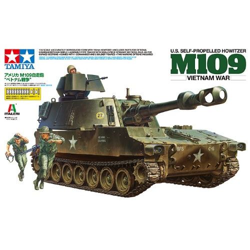 타미야 Tamiya TAMIYA 37013 1/35 US Self-Propelled Howitzer M109 Vietnam War