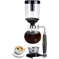 TAMUME 5 Tasse Kaffee Syphon Maschine Vakuum Kaffeebereiter Kaffeemaschine fuer Kaffee und Tee mit Extended Griff